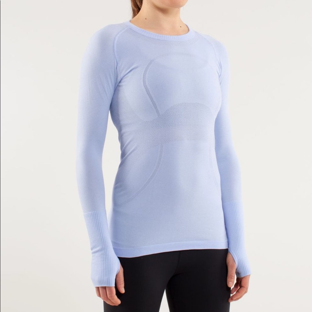 LULULEMON SWIFTLY TECH LS CREW TOP Lavender color!